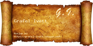 Grafel Ivett névjegykártya